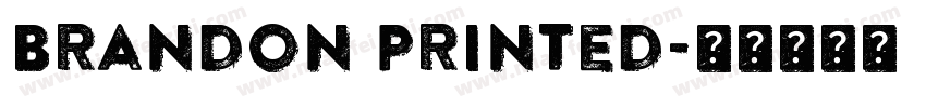 Brandon Printed字体转换